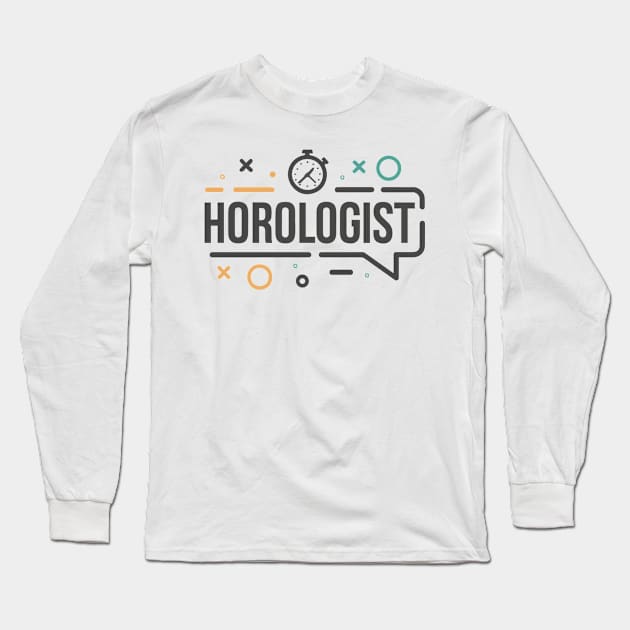 Horologist Long Sleeve T-Shirt by Salaar Design Hub